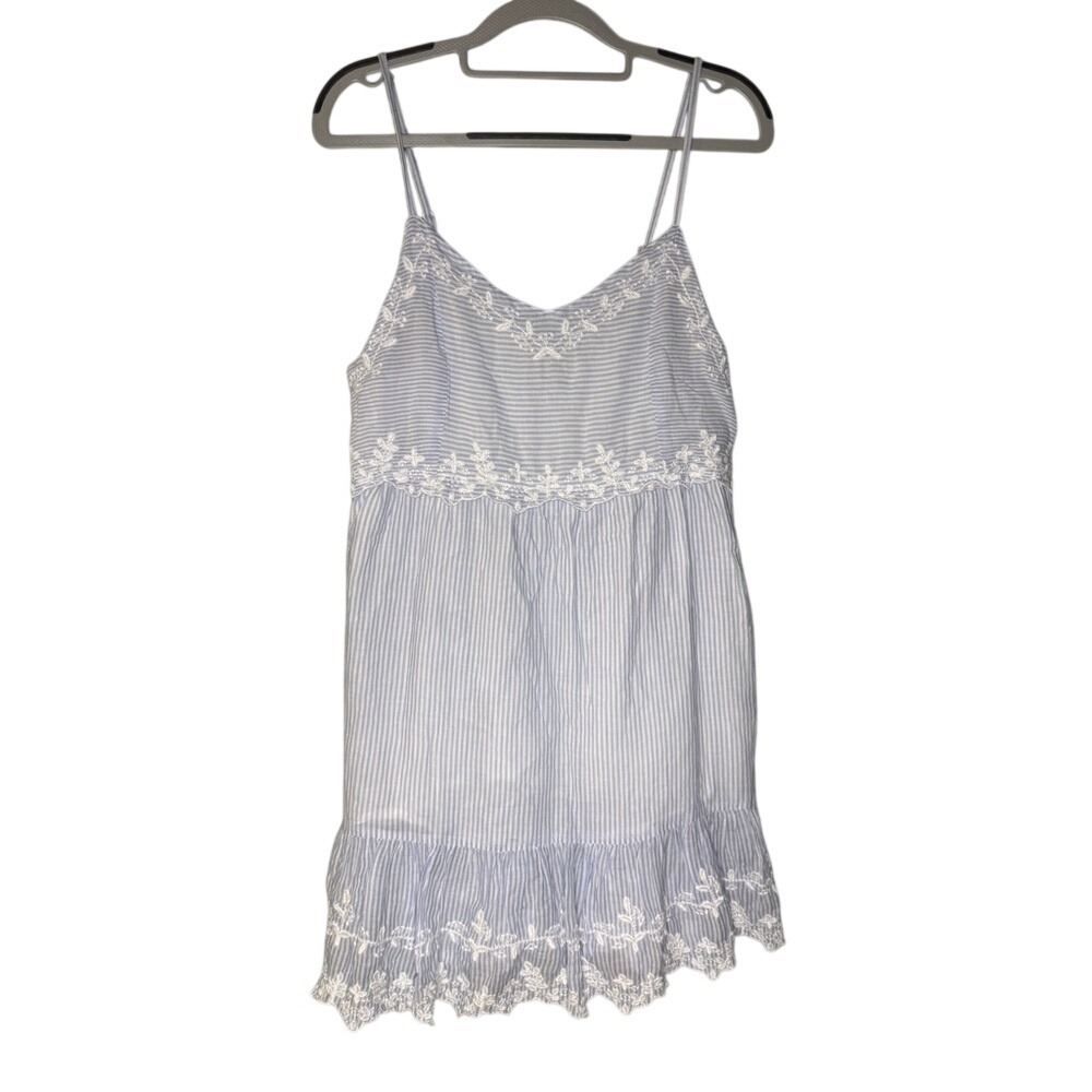 Joie Women's Cotton‎ Striped Lined Spaghetti Strap Dress